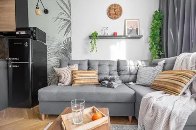 Część wypoczynkowa w obiekcie Modern Studio Bruna by VAYA STAYS