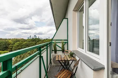 Balkon lub taras w obiekcie Modern studio AC Batorego by VAYA STAYS