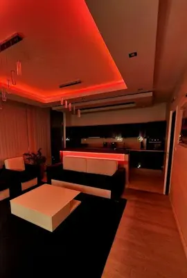 Łóżko lub łóżka w pokoju w obiekcie Luxury apart