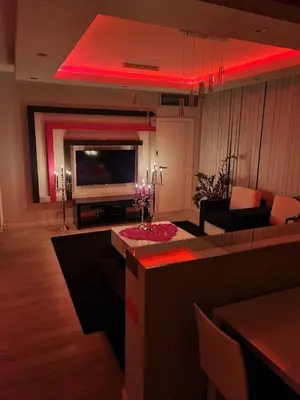 Telewizja i/lub zestaw kina domowego w obiekcie Luxury apart