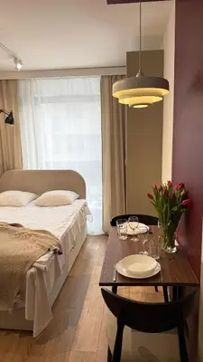 Łóżko lub łóżka w pokoju w obiekcie Zgierska 1 by Homeprime Parking Free