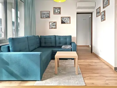 Część wypoczynkowa w obiekcie Green Warsaw Experience