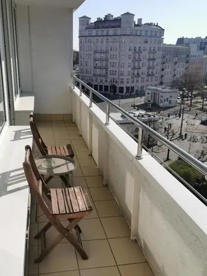 Balkon lub taras w obiekcie Green Warsaw Experience
