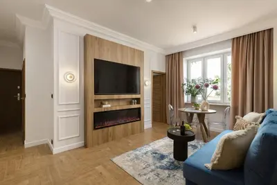 Telewizja i/lub zestaw kina domowego w obiekcie Movo Selected Old Town Apartment