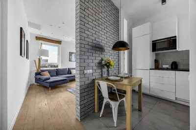 Kuchnia lub aneks kuchenny w obiekcie Włodarzewska Apt - 55m2, Parking, Balcony - by Rentujemy