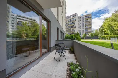 Budynek, w którym mieści się apartament