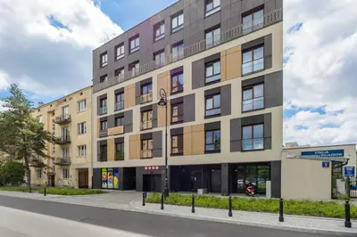 Budynek, w którym mieści się apartament