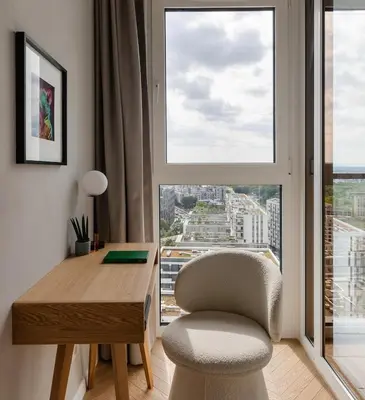 Część wypoczynkowa w obiekcie Bathtub and View 21st Floor The WAW Sawa