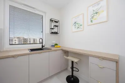 Plan piętra w obiekcie Elegant Apartment in Warsaw with Air Conditioning and Parking by Renters Prestige