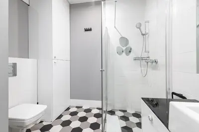 Łazienka w obiekcie RentPlanet - Apartament Siedmiogrodzka