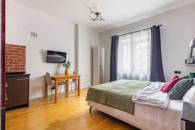 Łóżko lub łóżka w pokoju w obiekcie Apartament Rynek Starego Miasta A
