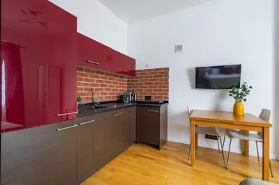 Kuchnia lub aneks kuchenny w obiekcie Apartament Rynek Starego Miasta A