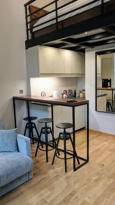 Kuchnia lub aneks kuchenny w obiekcie mythings Apartments