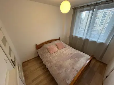 Łóżko lub łóżka w pokoju w obiekcie Nowolipki - blisko starego miasta