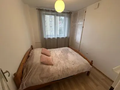 Łóżko lub łóżka w pokoju w obiekcie Nowolipki - blisko starego miasta