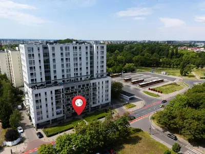 Widok z lotu ptaka na obiekt Quiet Apartment near City Center & Airport - Balcony, Fast Wi-Fi