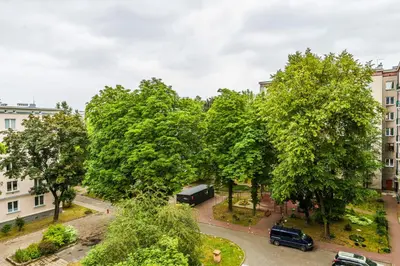 Budynek, w którym mieści się apartament