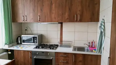 Kuchnia lub aneks kuchenny w obiekcie LUNA Studio - City Center Zbawiciela Marszałkowska