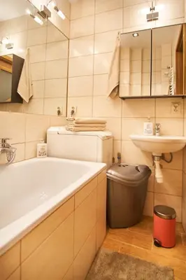 Łazienka w obiekcie LUNA Studio - City Center Zbawiciela Marszałkowska