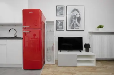 Kuchnia lub aneks kuchenny w obiekcie Modern Apartment in Warsaw with Garden and Parking by Noclegi Renters