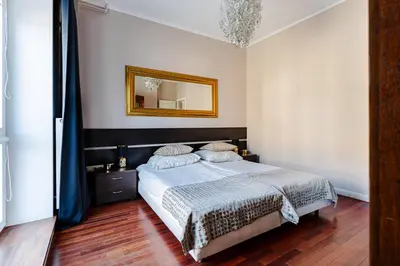 Łóżko lub łóżka w pokoju w obiekcie Warecka street Super central Apt Free parking