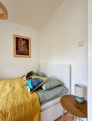 Część wypoczynkowa w obiekcie Cozy Stay Washington Avenue Apartment