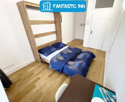 Łóżko lub łóżka w pokoju w obiekcie Fantastic-Inn Warszawa - KP22