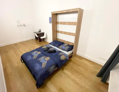 Łóżko lub łóżka w pokoju w obiekcie Fantastic-Inn Warszawa - KP22