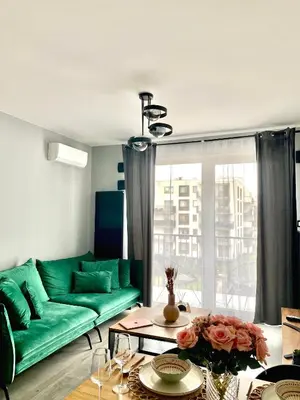 Część wypoczynkowa w obiekcie Modern & Cozy Apartment in Warsaw in Perfect Location