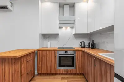 Kuchnia lub aneks kuchenny w obiekcie Apartament Marszałkowska 28 by Your Freedom