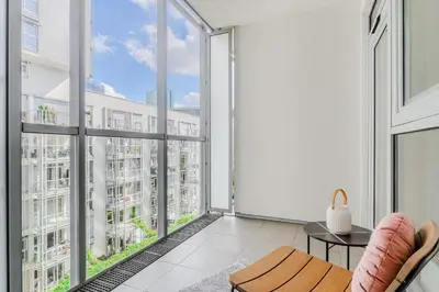 Balkon lub taras w obiekcie MetroPoint Apartments at Słomińskiego Street