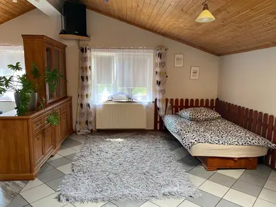 Łóżko lub łóżka w pokoju w obiekcie Damentka's Nest