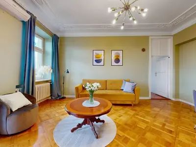 Część wypoczynkowa w obiekcie City Elegance Premium Apartment Balcony AC