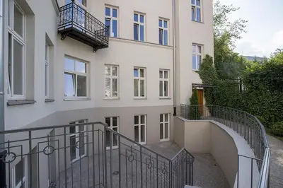 Balkon lub taras w obiekcie Kępna Lumière Apartment by Solarento