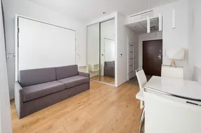 Część wypoczynkowa w obiekcie Varsovia Comfort Studio by BookingHost