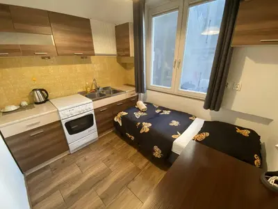 Kuchnia lub aneks kuchenny w obiekcie Fantastic-Inn Warszawa - CH10
