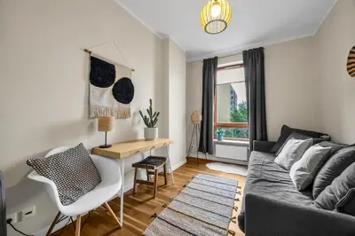 Część wypoczynkowa w obiekcie Wola Prestige Apt - Parking, Balcony - By Rentujemy