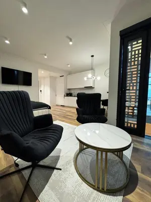 Kuchnia lub aneks kuchenny w obiekcie Towarowa Towers LUXE HEIGHTS 23 piętro