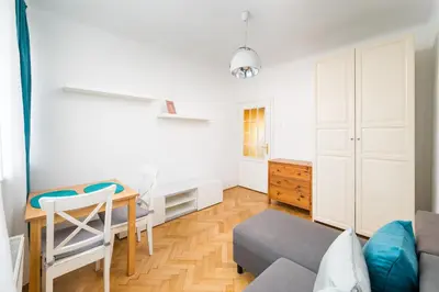 Część wypoczynkowa w obiekcie Park Malickiego Cozy Apartment by BookingHost
