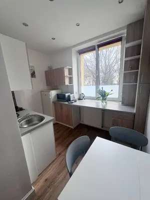Kuchnia lub aneks kuchenny w obiekcie Metro Wiezbno Mokotów