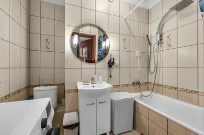 Łazienka w obiekcie Mokotów Apt - 10th Floor, 52m2 - by Rentujemy
