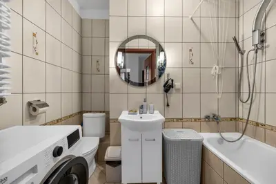 Łazienka w obiekcie Mokotów Apt - 10th Floor, 52m2 - by Rentujemy