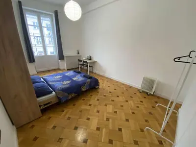 Łóżko lub łóżka w pokoju w obiekcie Fantastic-Inn Warszawa - NS38