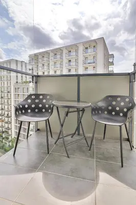Balkon lub taras w obiekcie Kasprzaka 31 Deluxe & Garaż By Perfect Apart 1004