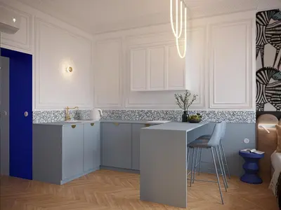 Kuchnia lub aneks kuchenny w obiekcie Center Deluxe Blue