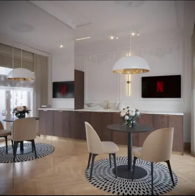 Telewizja i/lub zestaw kina domowego w obiekcie Center Deluxe Art