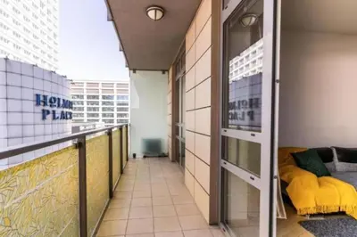 Balkon lub taras w obiekcie Close-Urban Chic - One Bedroom Apartment - Luxury Warsaw Stays- Platinum Towers&606