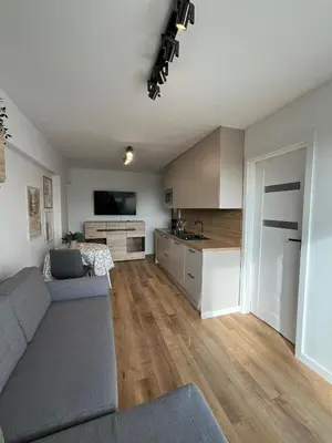 Kuchnia lub aneks kuchenny w obiekcie Apartament Arkadia 2