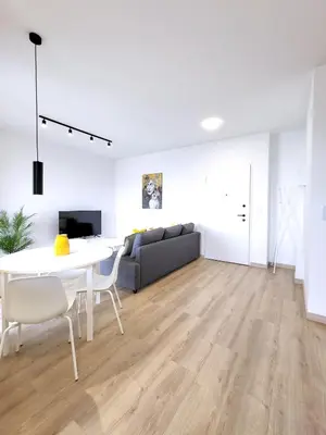 Telewizja i/lub zestaw kina domowego w obiekcie Ursus Premium Apartments