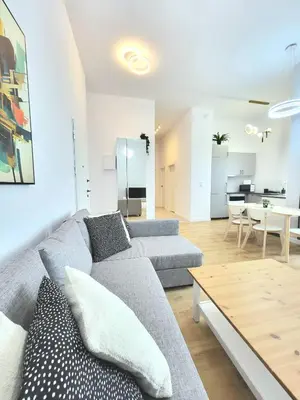 Część wypoczynkowa w obiekcie Ursus Premium Apartments